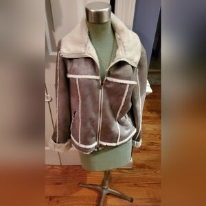 Peck & Peck suede like weekender jacket